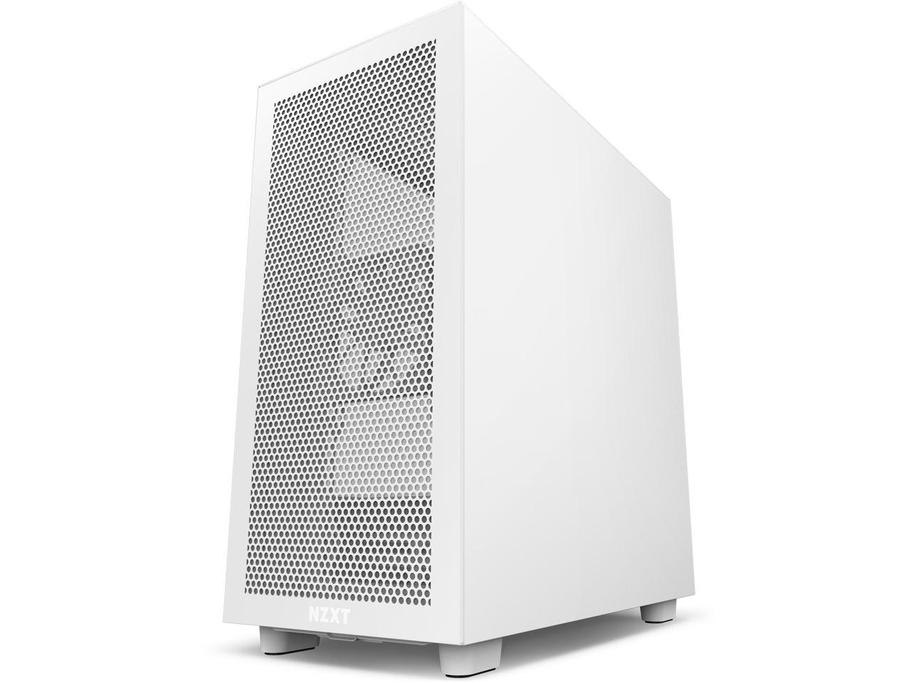 NZXT H7 Flow White - Mid-Tower Airflow PC Gaming Case - Tempered Glass ...