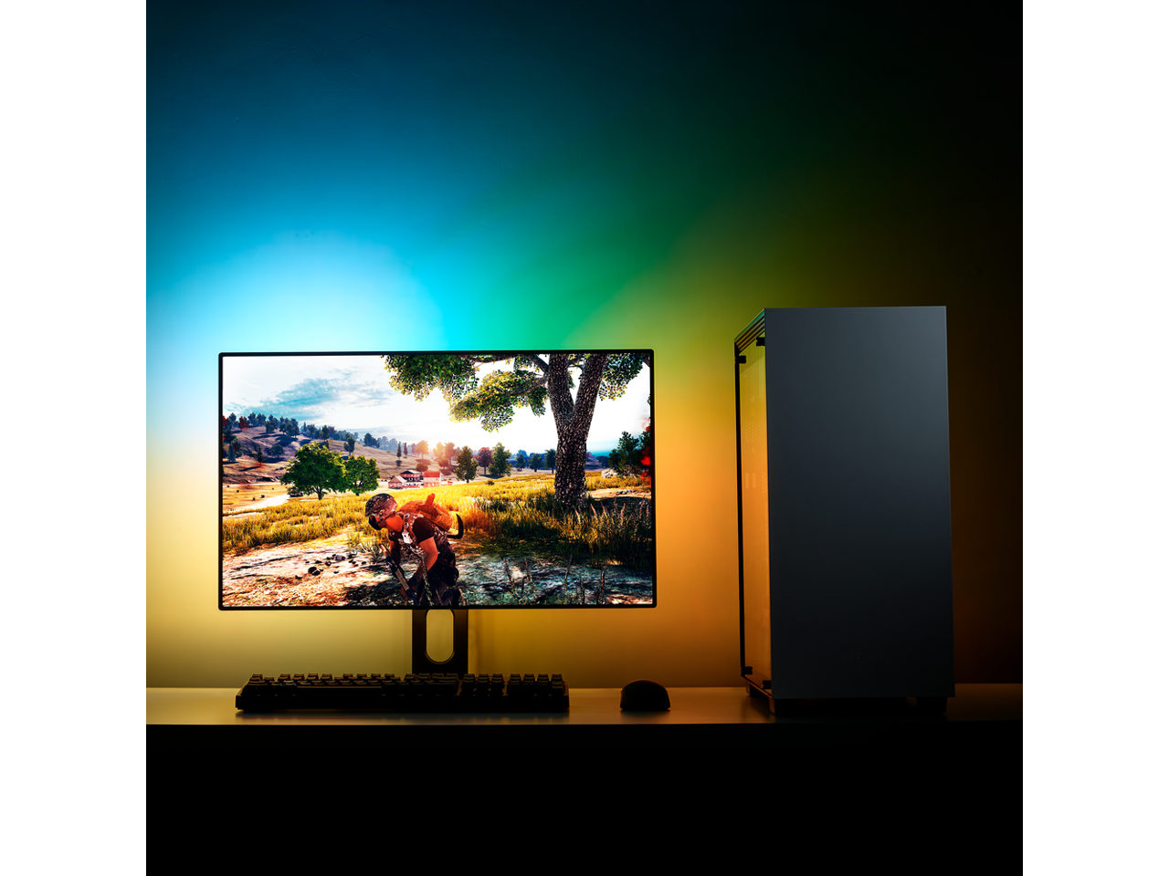 NZXT HUE 2 Ambient Monitor BackLighting Kit 3 RGB LED Strip Sizes