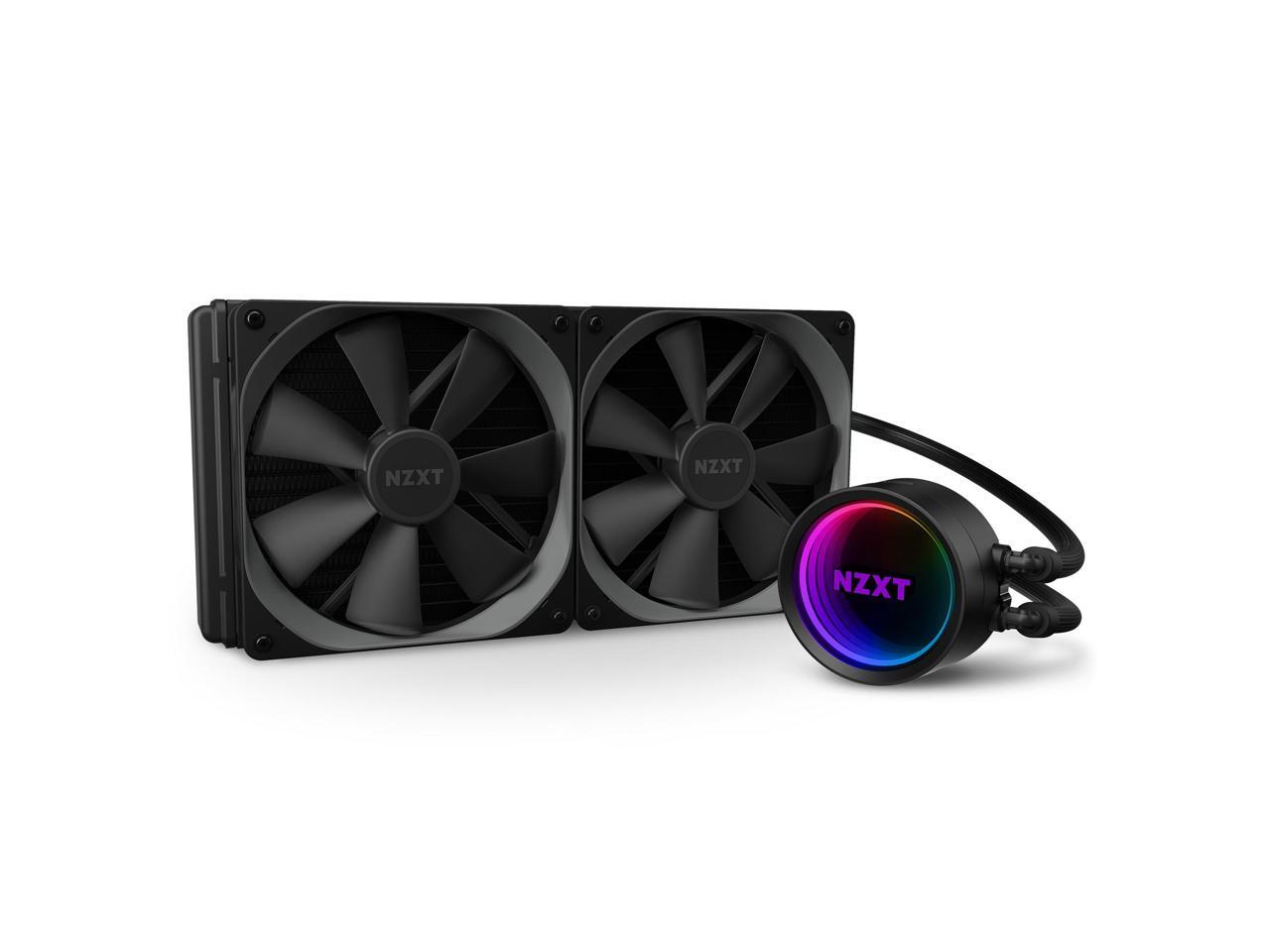 Nzxt Kraken X63 All In One Rgb Cpu Liquid Cooler Infinity Mirror Design Powered By Cam Newegg Com