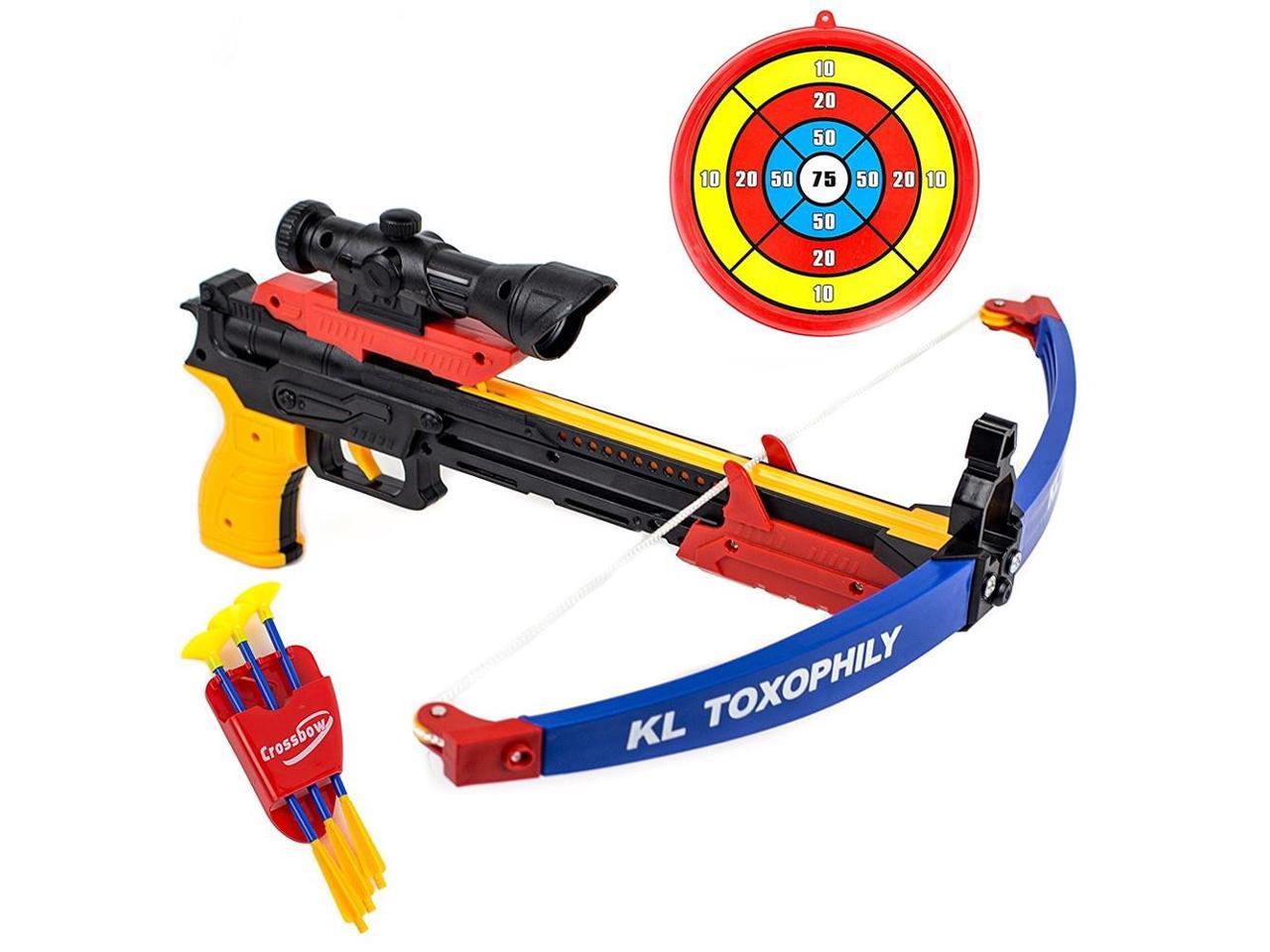 Toysery Real Crossbow Archery Set Absolutely Safe for Kids Holiday Toys Gift 