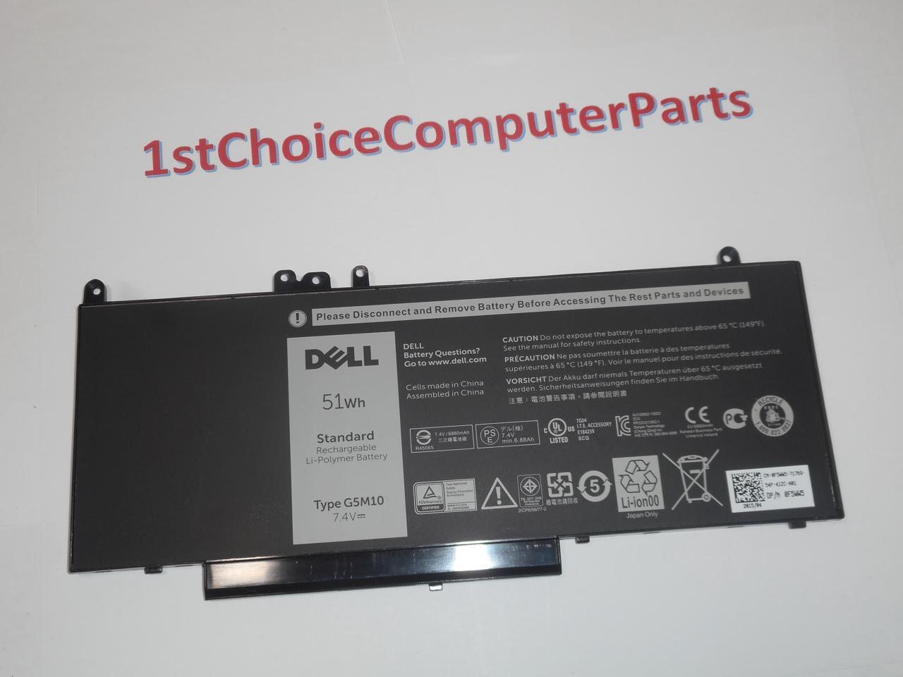 NEW GENUINE Dell Latitude E5450 / E5550 4cell 51Wh Laptop Battery
