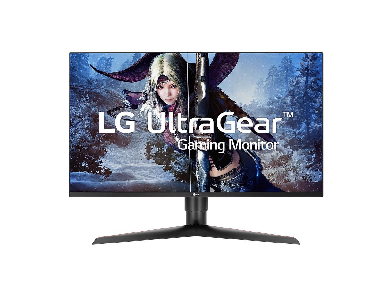 Lg 27gla B 27 Inch Ultragear Qhd Ips 1ms Nvidia G Sync Compatible Gaming Monitor Newegg Com