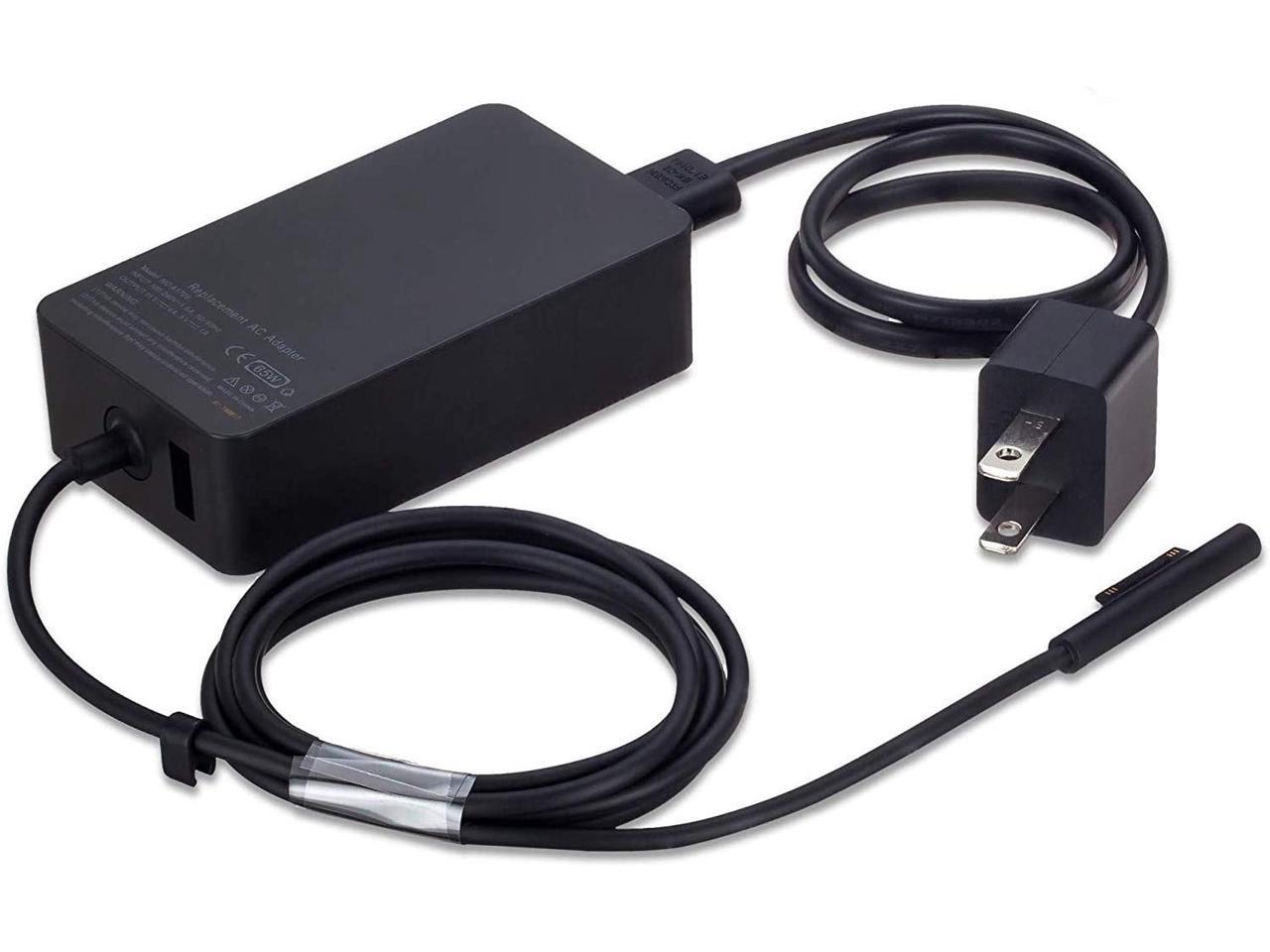 Surface Pro Charger, Compatible with Microsoft Surface 65W Power ...