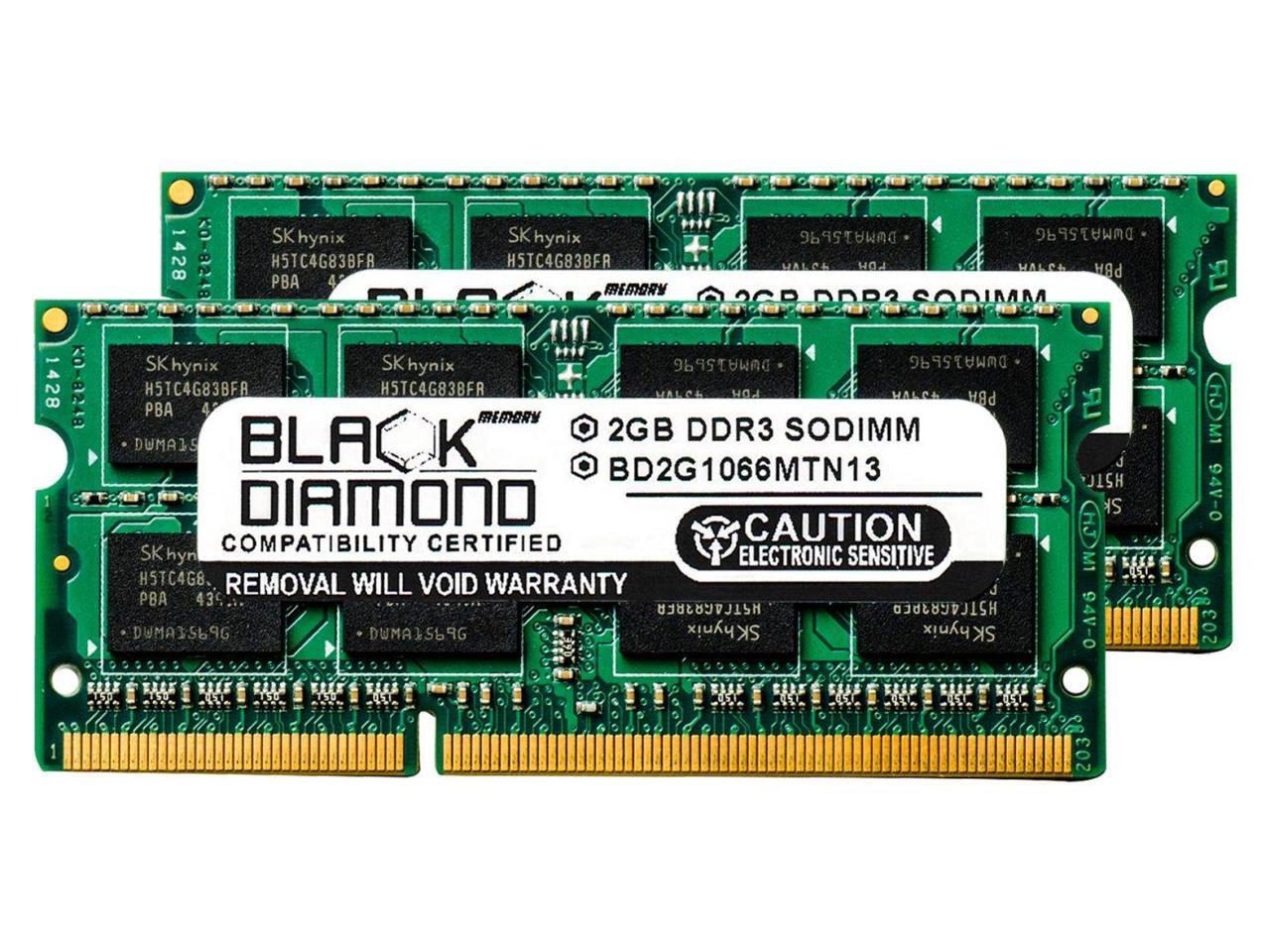 Memória Ram 4gb 2x2gb Ddr3 1066mhz Sodimm Pc3-8500 | Frete Grátis