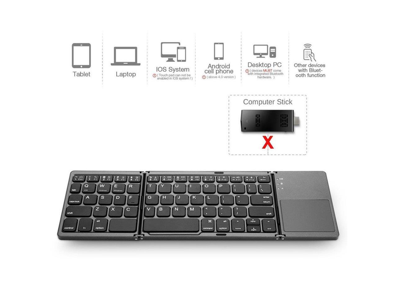 1byone universal foldable wireless keyboard for mac