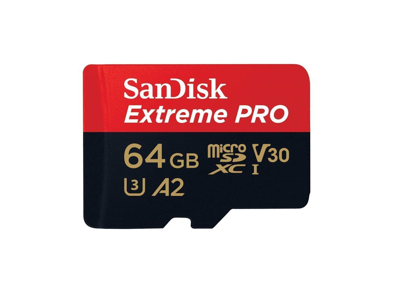 sdsqxcy - 064g-gn6ma SANDISK MicroSDXC 64gb EXTREME PRO u3 v30 con adattatore SD 