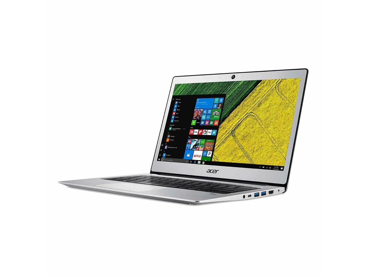 Refurbished Acer Swift 1 Ultra-thin 14" FHD Intel N5000 4GB 64GB Flash SSD FP Reader Webcam