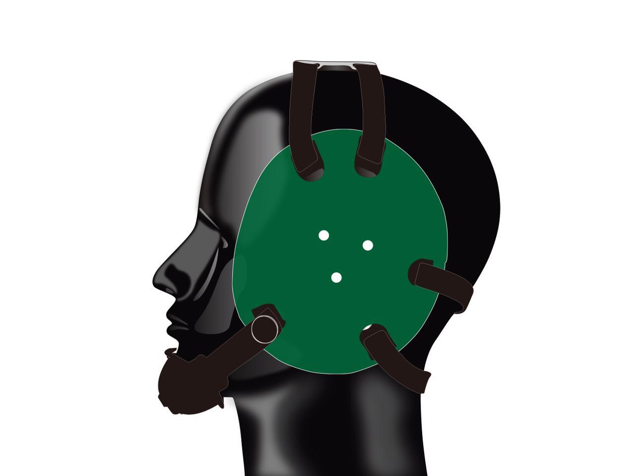 Geyi Wrestling Headgear with chin cup Dark Green