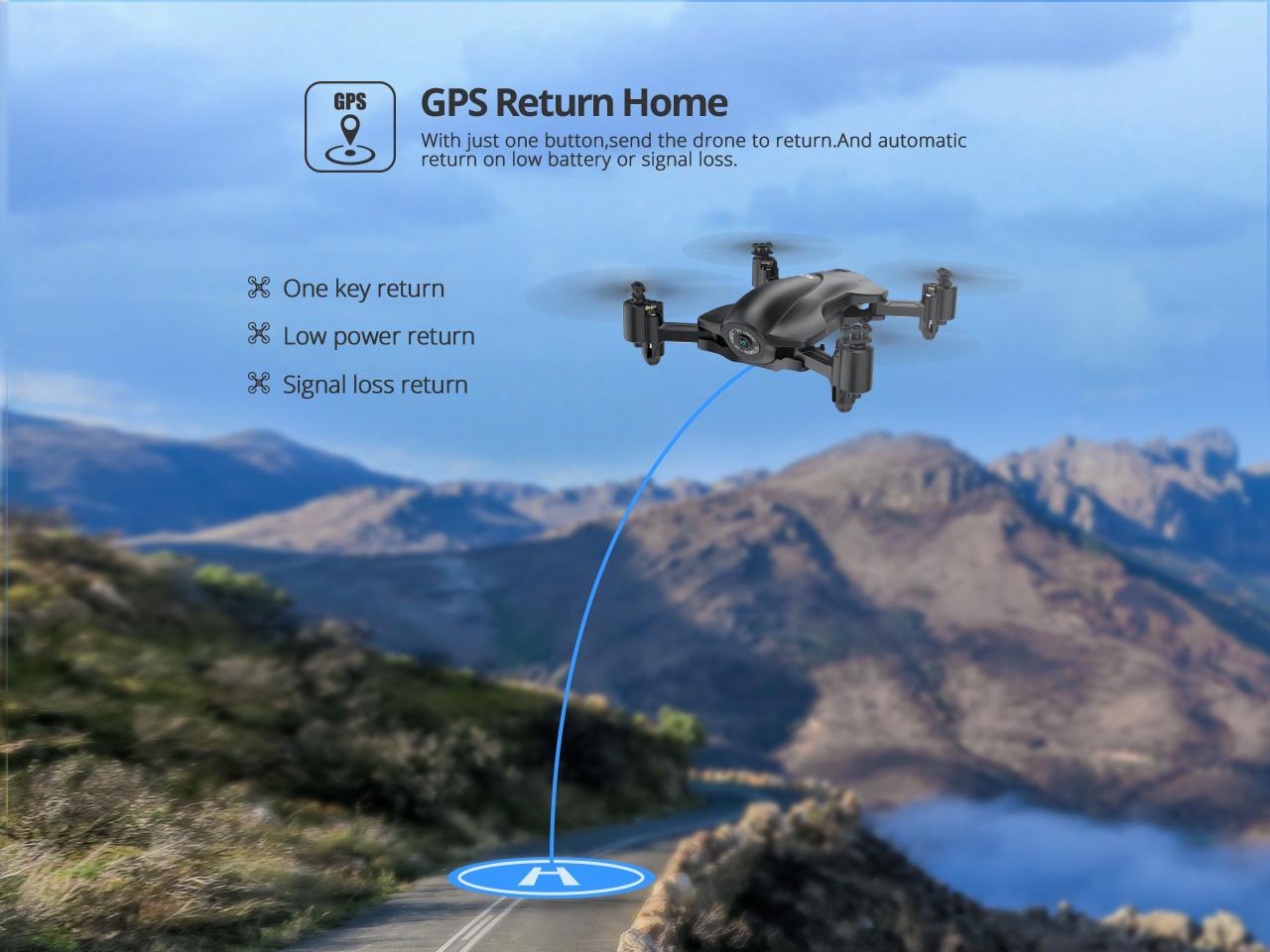 Holy Stone HS165 GPS Drone with 1080p HD Camera 5G Auto Return Beginners Drone 