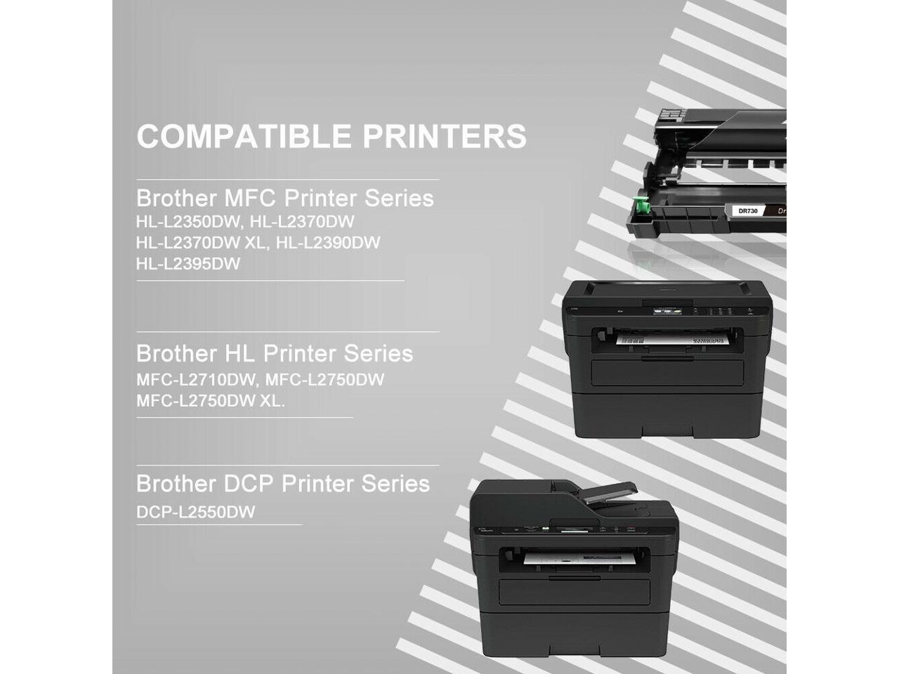 1pk dr730 drum unit for brother mfc l2750dw mfc l2710dw hl l2370dw hl
