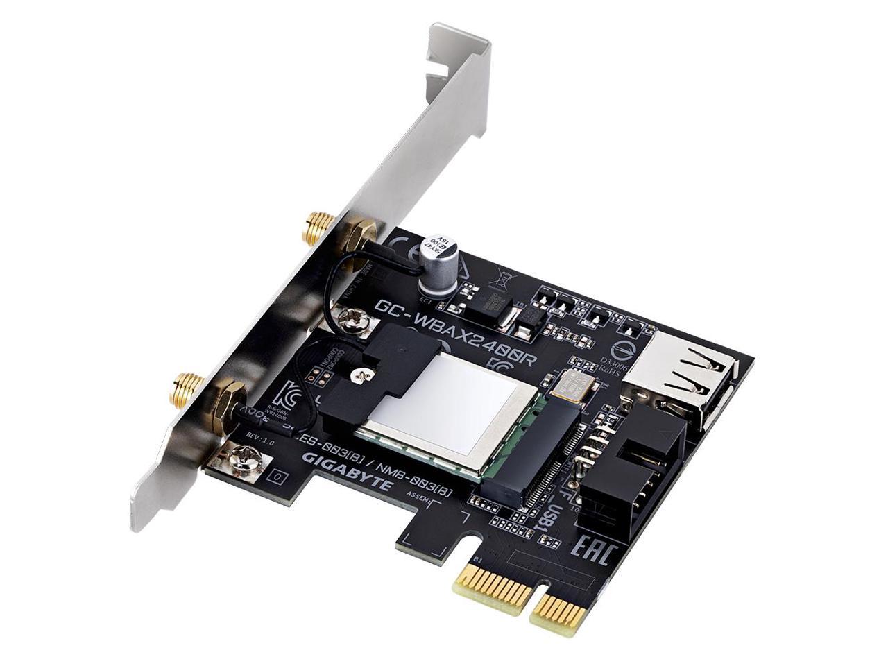 Gigabyte Wifi E Gc Wbax R X Ax Tri Band Wifi Pcie Bluetooth Newegg Com