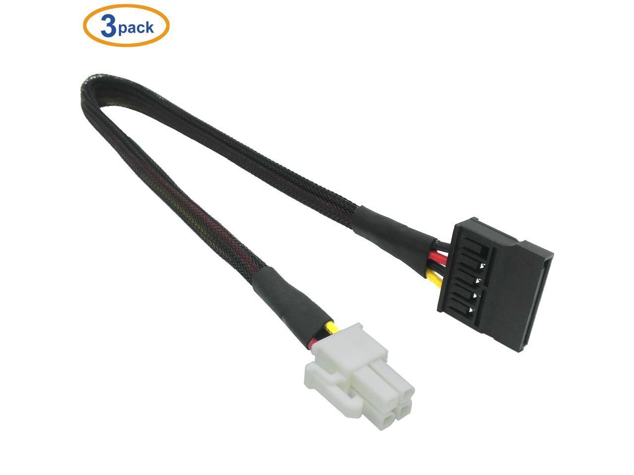 COMeap (3Pack) Motherboard ATX 4 Pin to SATA Hard Drive HDD Power