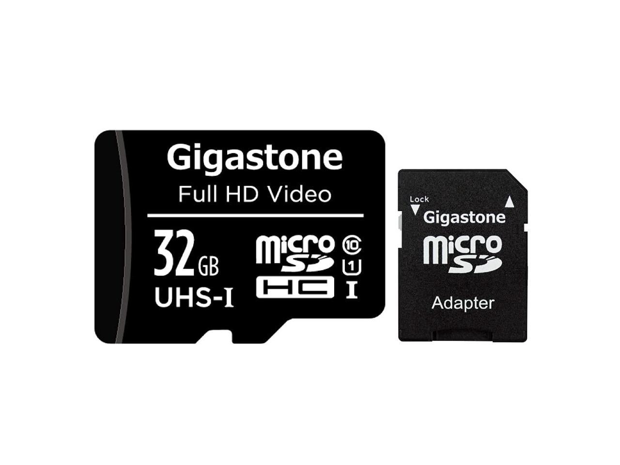 Full HD Available Micro SDHC UHS-I Memory Karte Gigastone 32GB 5er-Pack Micro SD Karte with Adapter U1 C10 Class 10 90MB/s