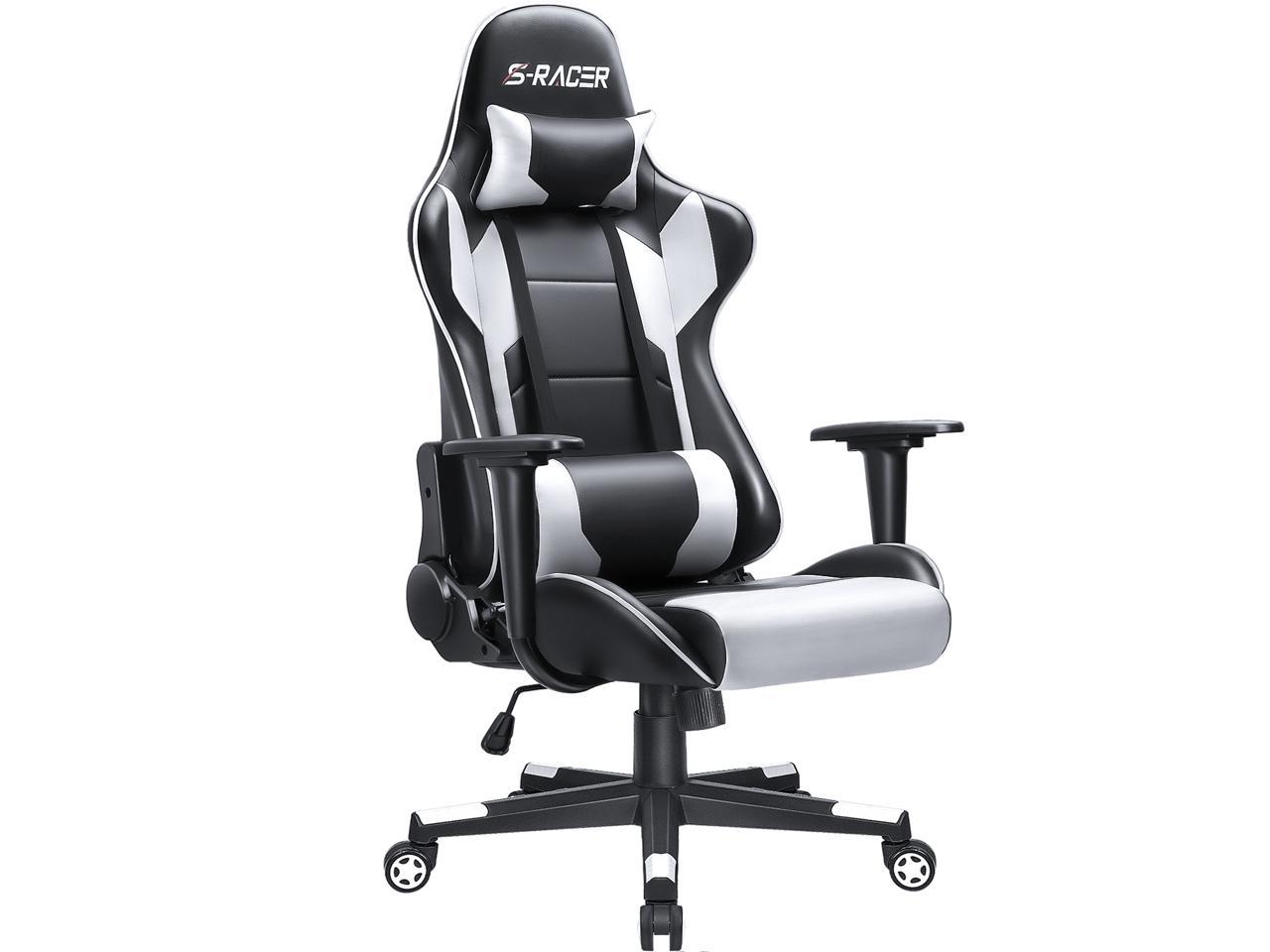 Gaming Chair Office Chair Racing Chair with Lumbar Support Arms Headrest High 
