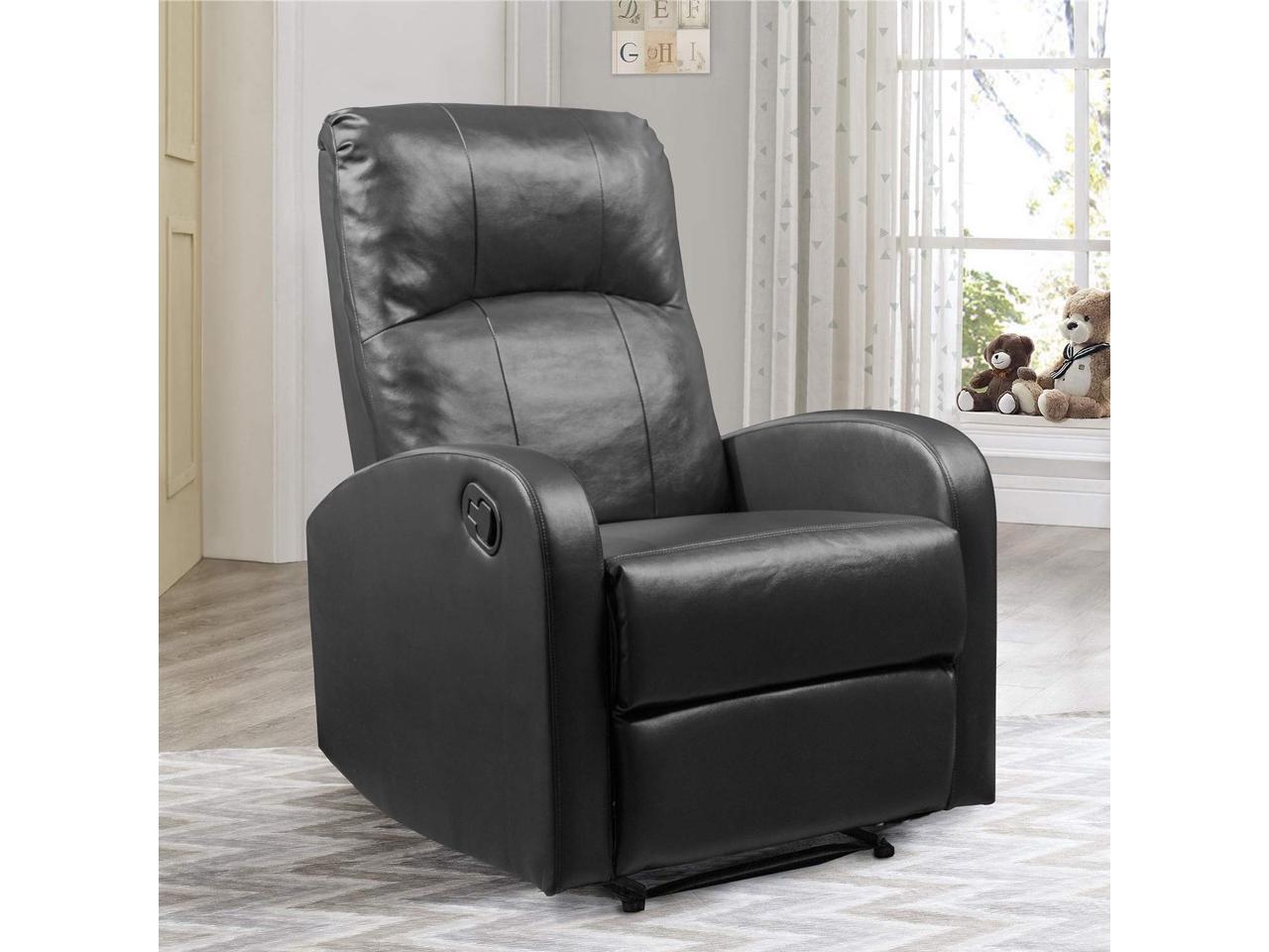 Homall Massage Manual Recliner Chair Padded PU Leather Home Theater ...