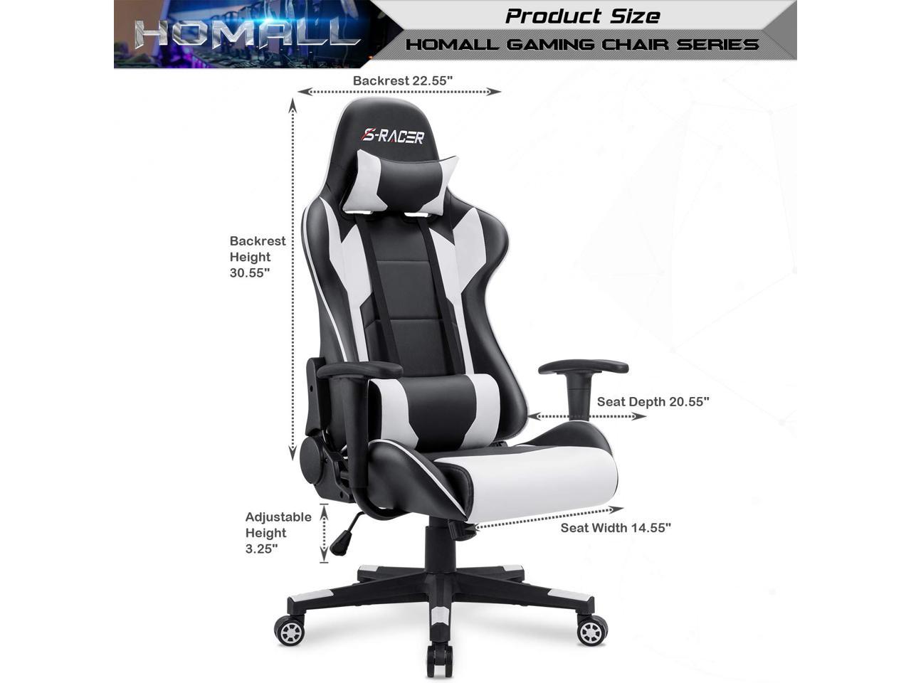 Homall Racing Style Ergonomic Computer Gaming Chair Newegg Com