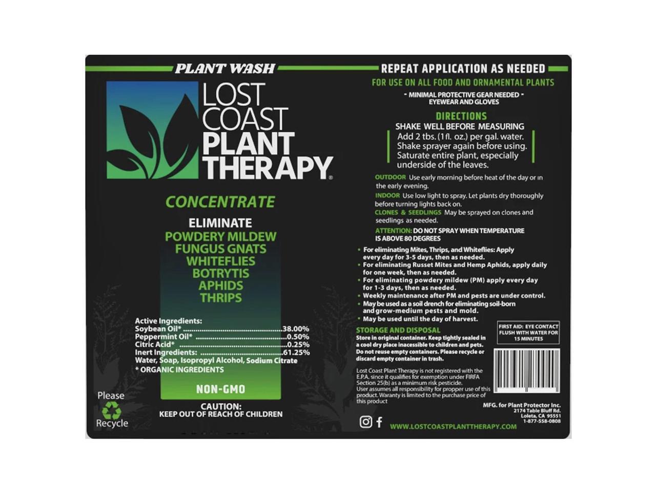 Lost Coast Plant Therapy 12 oz Natural Miticide