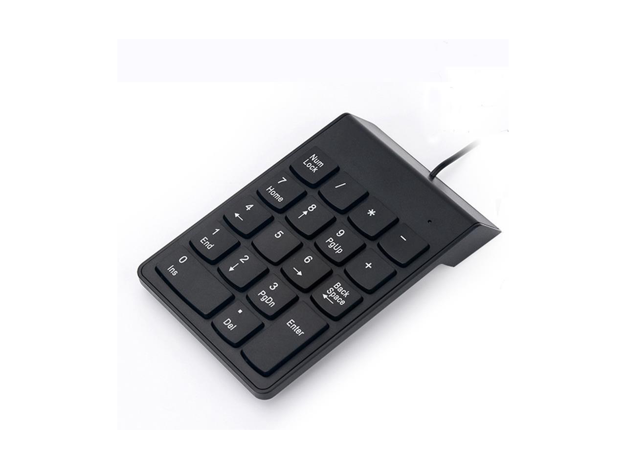 Wired USB Numeric Keypad Slim Mini Number Pad Digital Keyboard 18 Keys