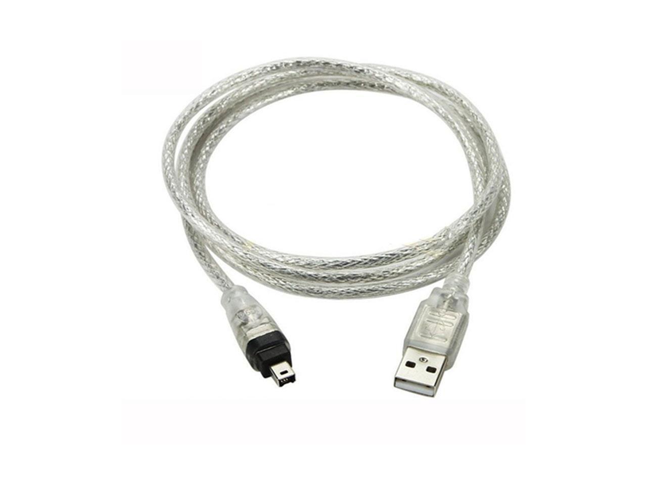 USB Male to Firewire IEEE 1394 4 Pin Male iLink Adapter Cord firewire 1394 Cable for SONY DCR