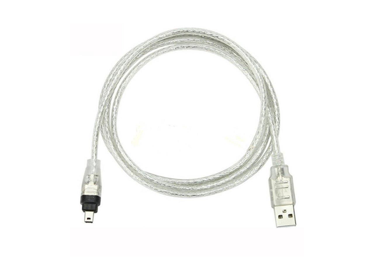 USB Male to Firewire IEEE 1394 4 Pin Male iLink Adapter Cord firewire 1394 Cable for SONY DCR