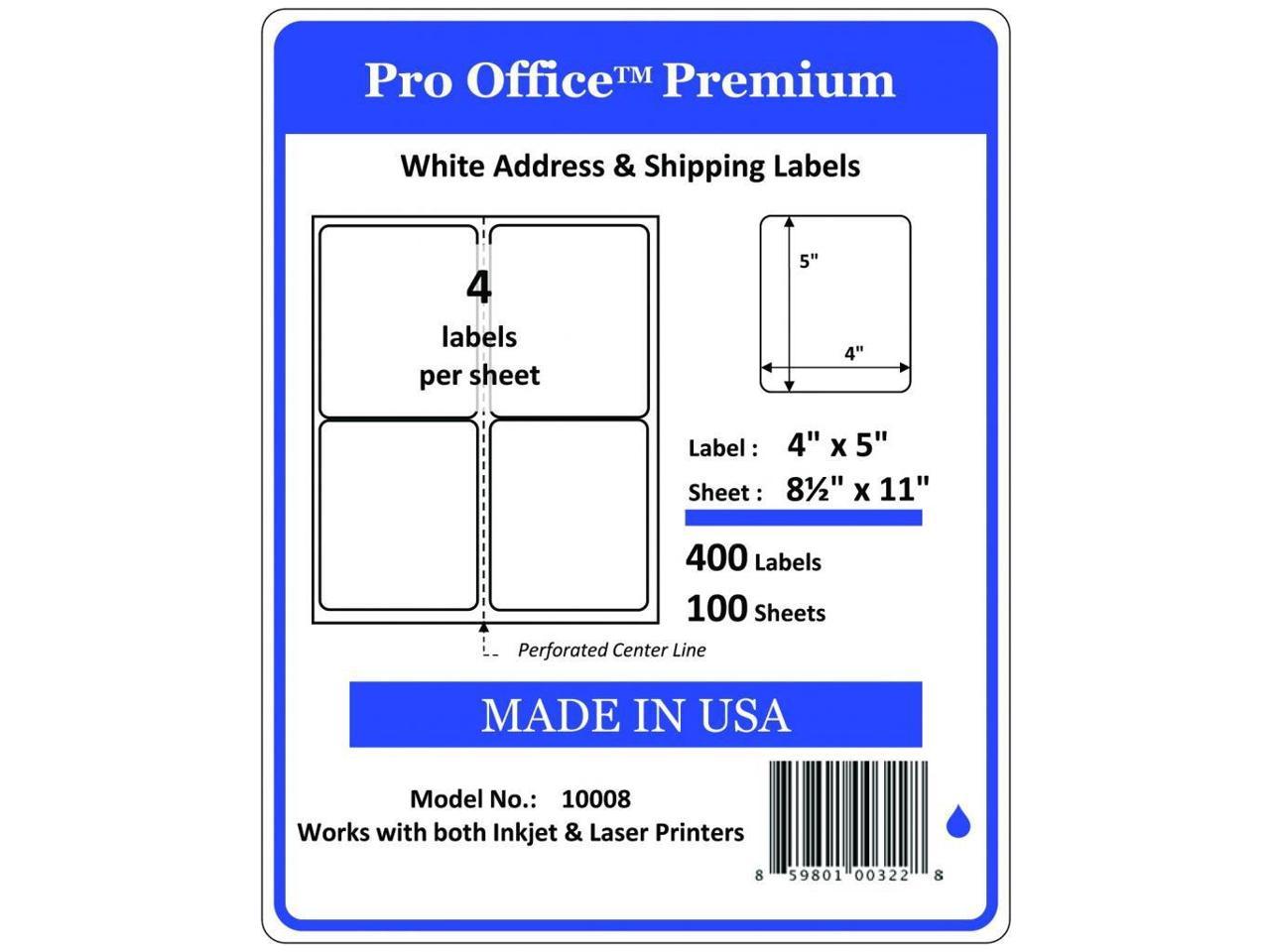 2-5/8 x 1 Made in USA 100 Sheets Inkjet and Laser Guaranteed Address & Mailing Label Sheets from Blank Labels Easy to Peel 3000 Labels - 30 Labels Per Sheet 2.625 x 1