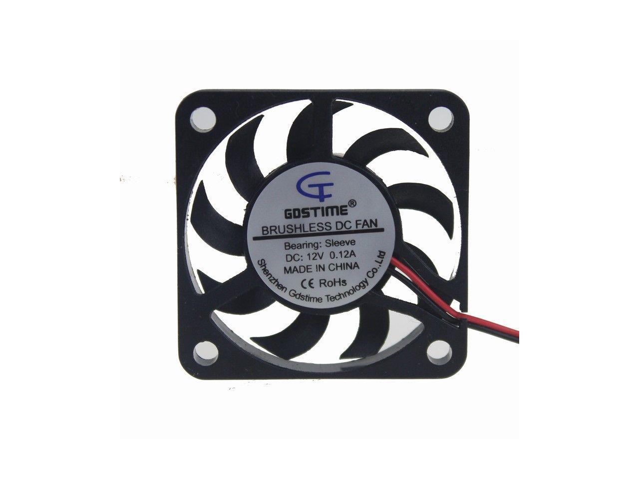 50x50x10mm 12V Brushless PC CPU Case Cooling Cooler Fan 2pin ph2.0 9blades