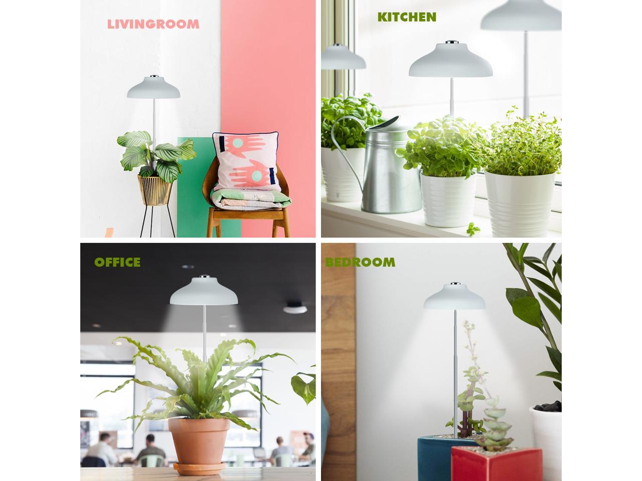 GrowLED LED Umbrella Plant Grow Light, Herb Garden, Height