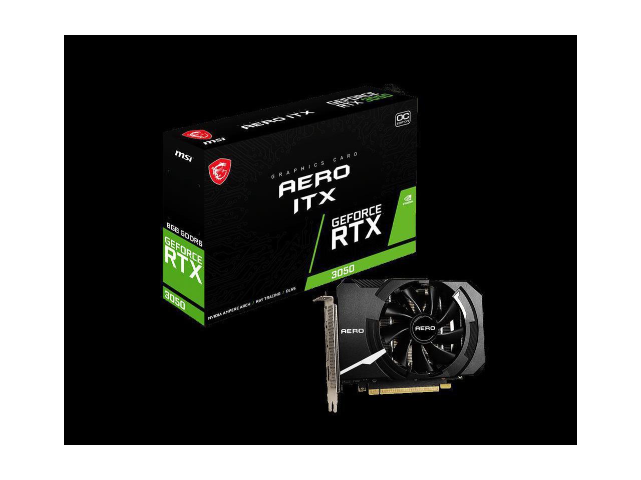 Refurbished: MSI GeForce RTX 3050 AERO ITX 8G OC - Newegg.com