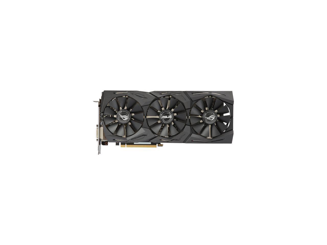 Refurbished Asus Rog Geforce Gtx 1070 Ti Rog Strix Gtx1070ti A8g Gaming 8gb 256 Bit Gddr5 Pci Express 3 0 Hdcp Ready Sli Support Video Card Newegg Com