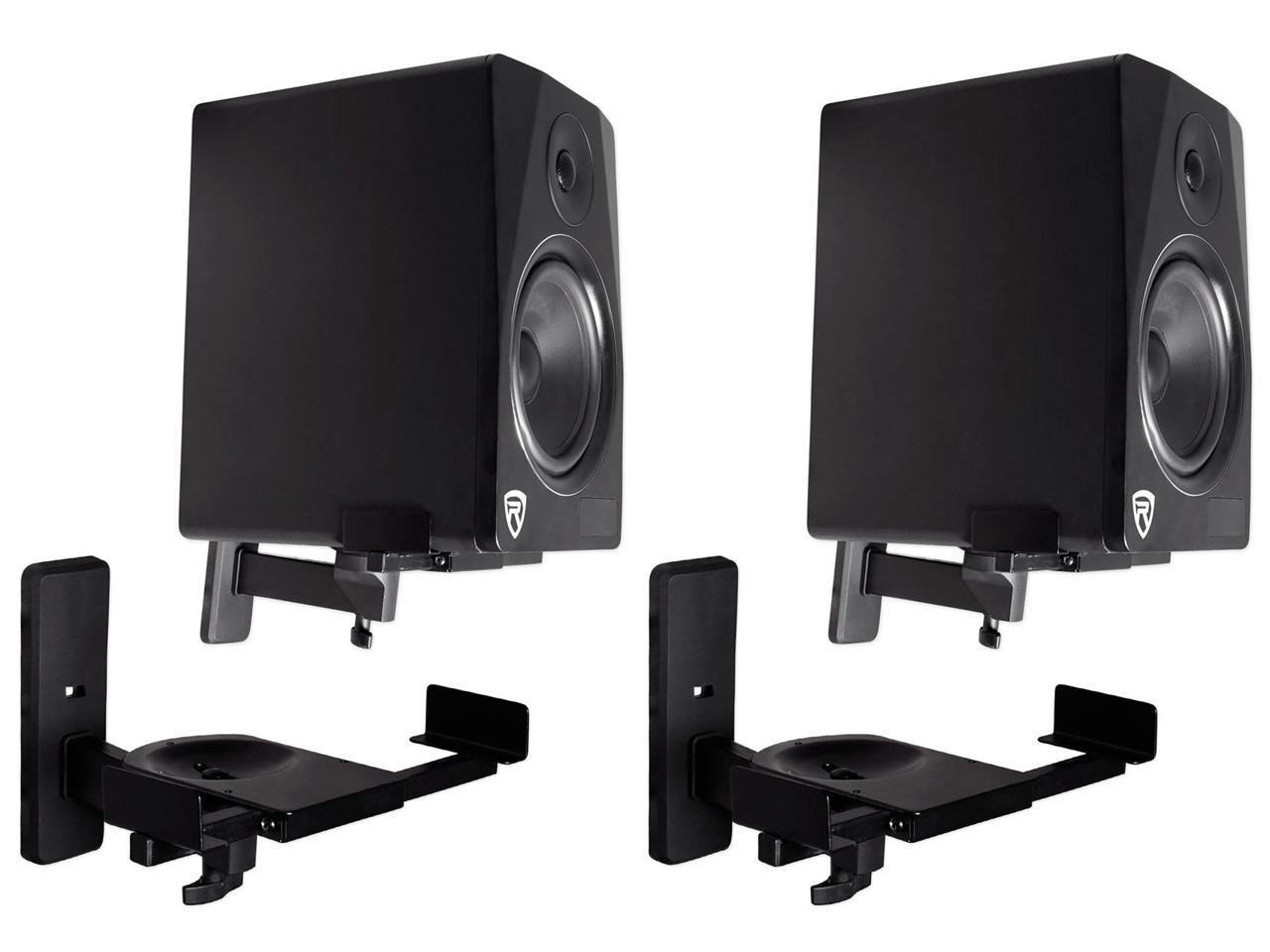 Pair Rockville Adjustable PA Wall Mount Brackets for JBL JRX212 Speakers 