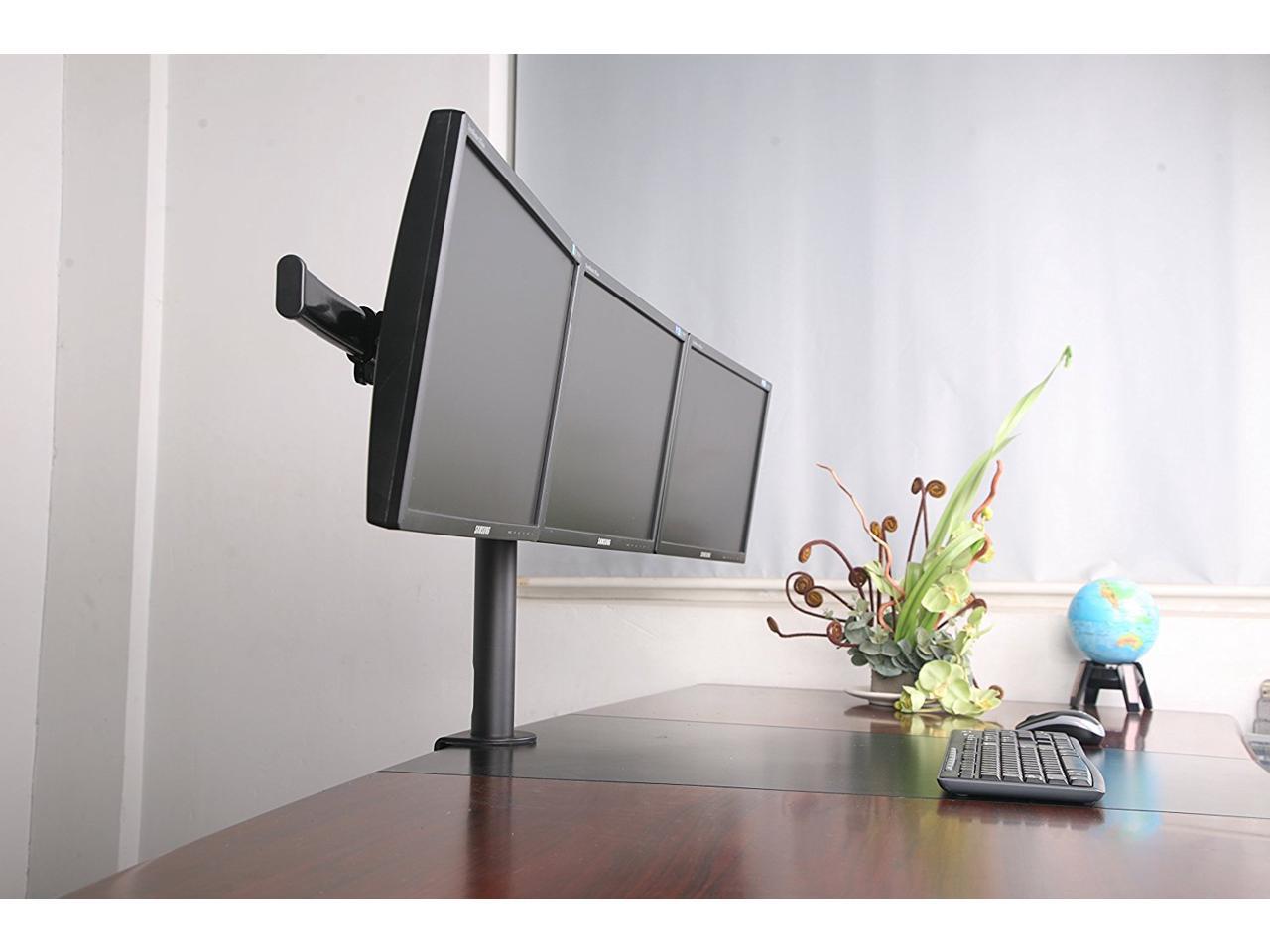 XtremPro Triple Monitors Desk Mount Stand Mount, Adjustable Tilt ±15