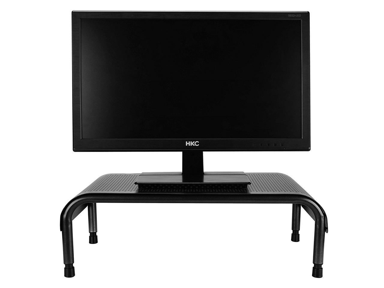 Easy Assemble for Computer PC Monitor 15 in x 10 in x 6 in TV Laptop 22004 - Black H: 6, 7, 8 XtremPro Metal Monitor Stand 3 Height Levels Adjustable w/Micro Leg