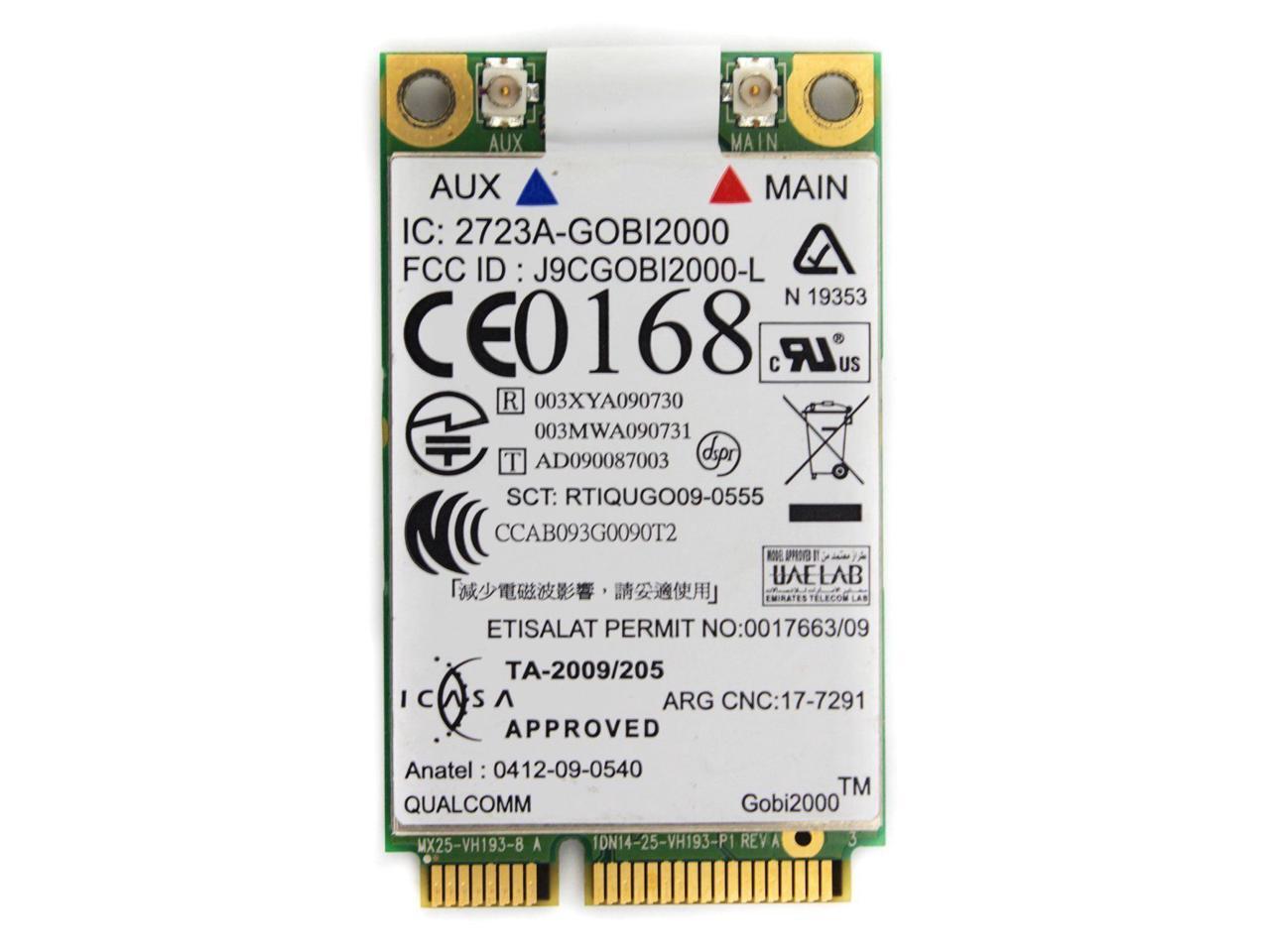 Dell 5620 Gobi 2000 WCDMA GV33N ATT GPRS 2G 3G WWAN Wireless Mini PCIE