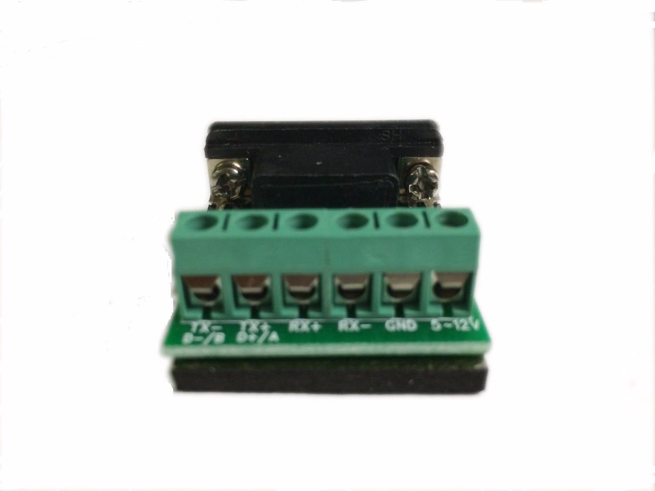 RS422 RS485 Serial DB9 to Terminal Block Adapter