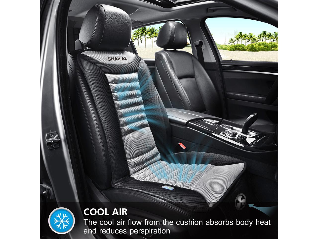 snailax cooling car seat pad cushion massage office chair air conditioned fan seat cover