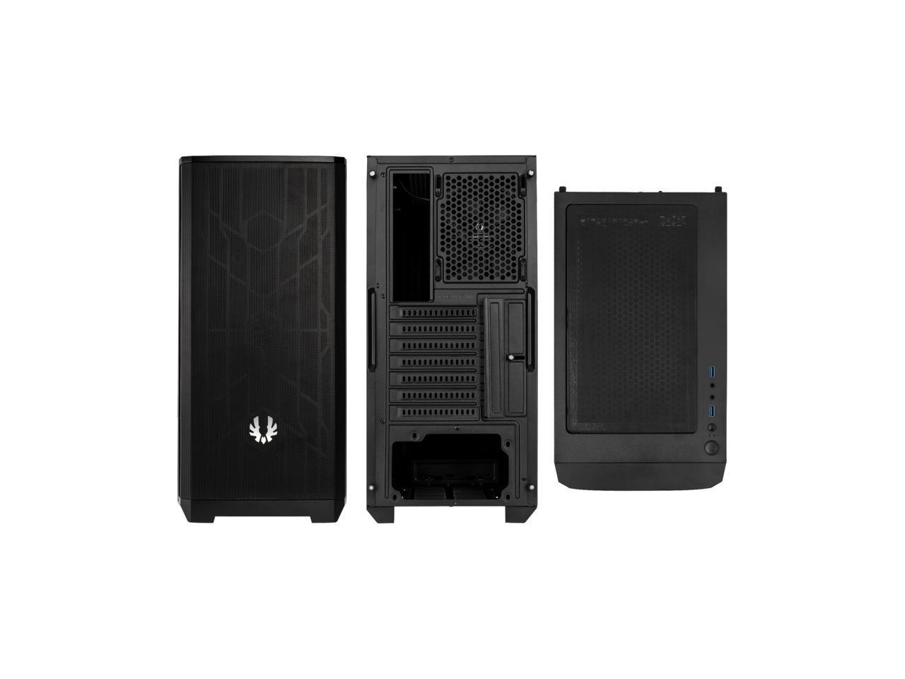 BitFenix NOVA MESH SE TG Black Body/Black Mesh, Tempered Glass Side ...