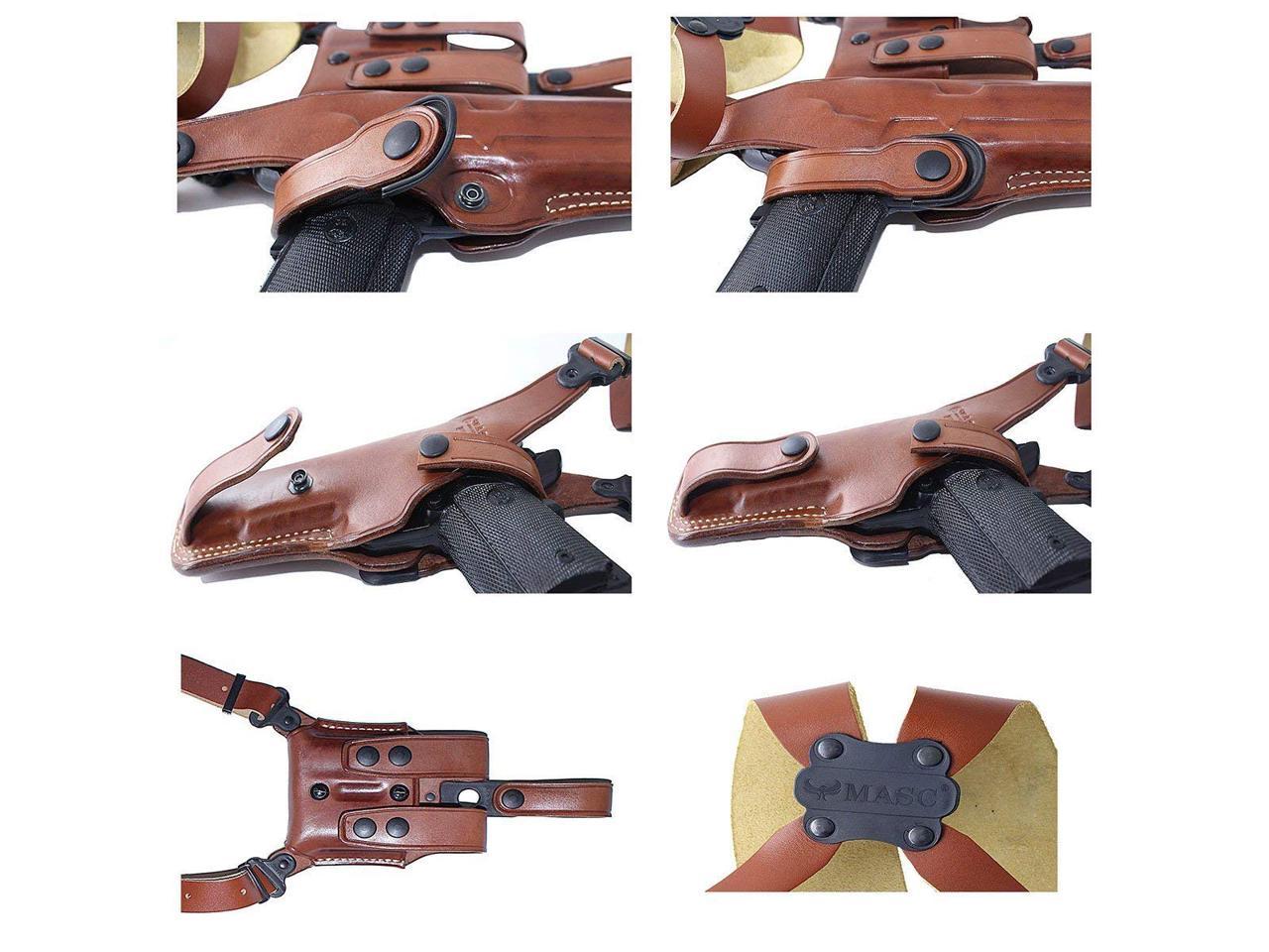 SHADOW Details about   Right Hand Suede Leather Vertical Draw Shoulder Holster for CZ-75 SP-01