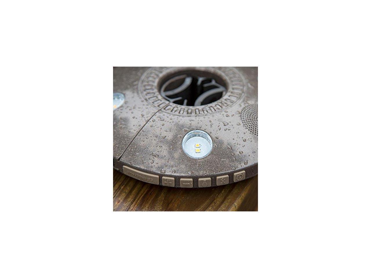 Ion Audio Patio Mate Umbrella Light And Bluetooth Stereo Speaker With Built In Rechargeable Battery Newegg Com