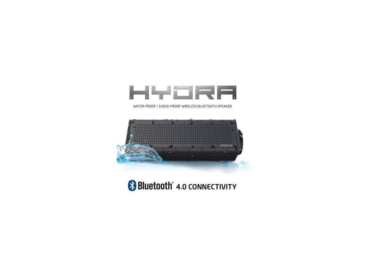 photive hydra portable bluetooth speaker with enhanced bass