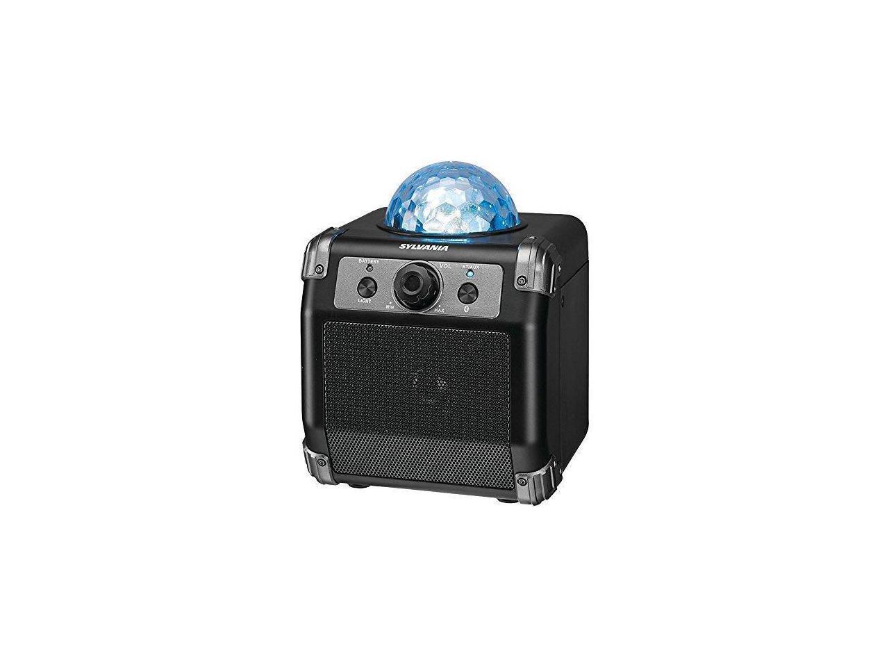 sylvania bluetooth speaker with disco ball top