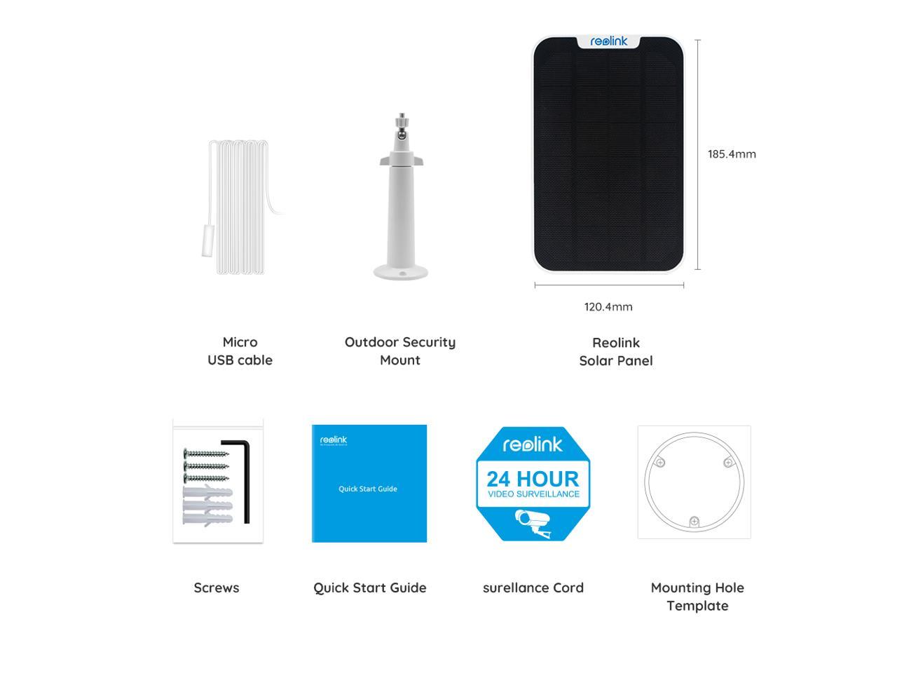 reolink solar panel output