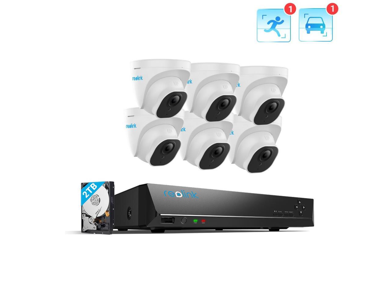 Reolink 8CH 4K Outdoor Security Camera System, 6pcs 8MP Smart Person ...