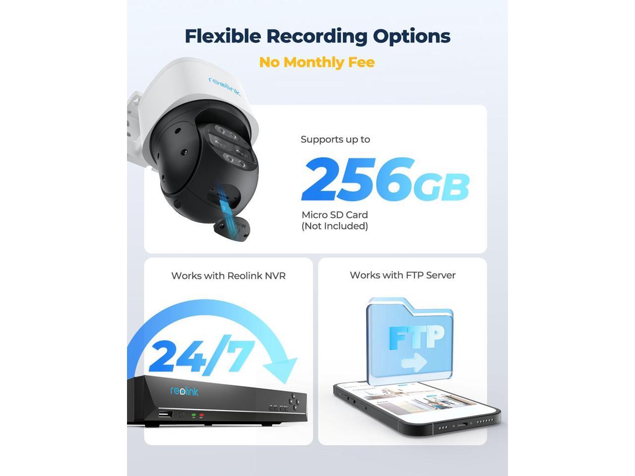 Reolink TrackMix PoE2Pack 4K PTZ Security Camera System Outdoor, Home