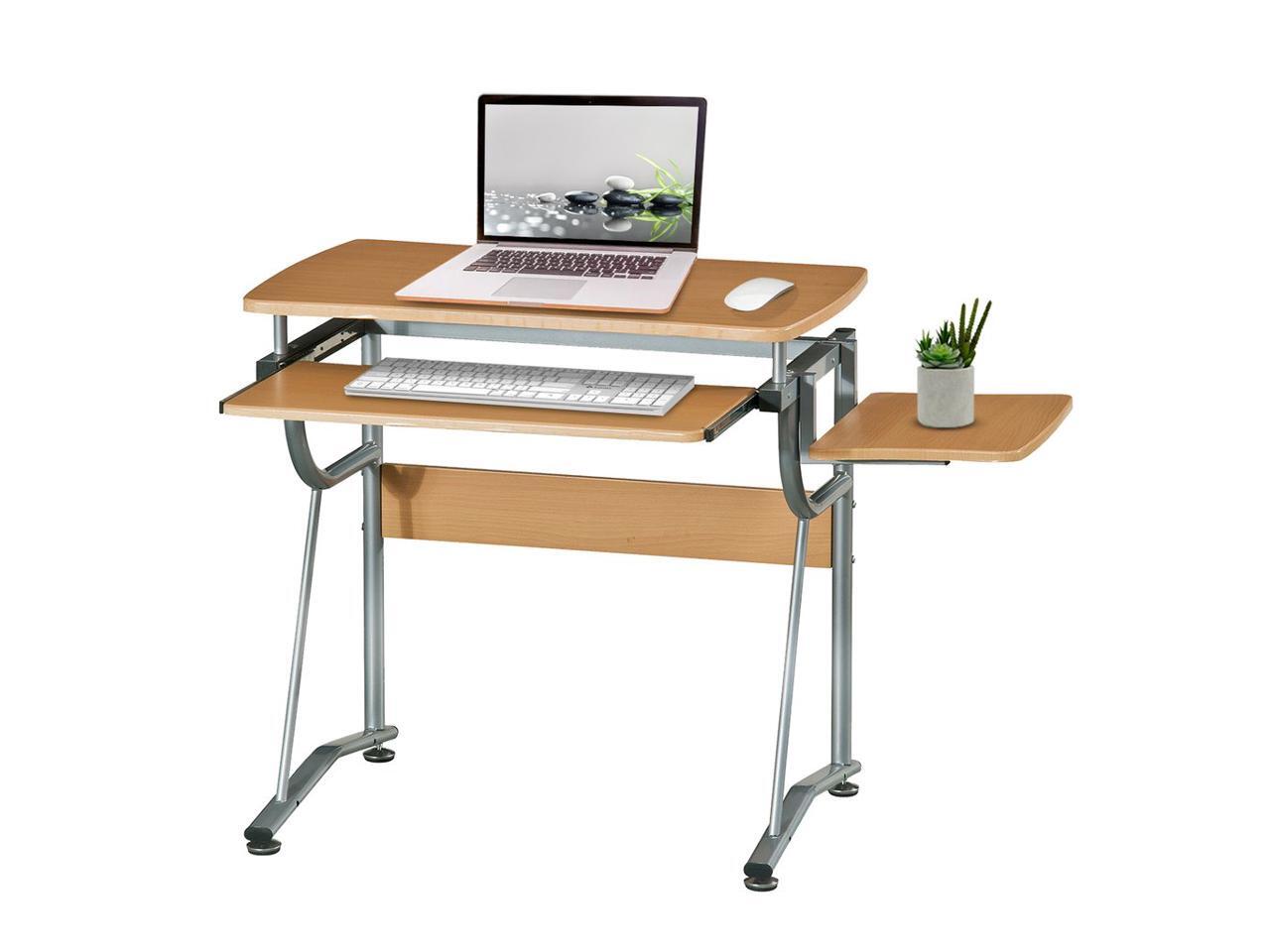 Techni Mobili Compact Computer Desk with Multiple Storage and Keyboard