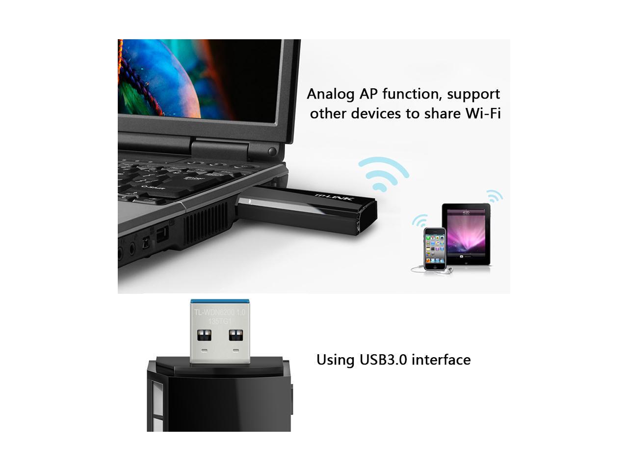 TP-Link USB Wifi adapter TP LINK 1200Mbps dual-band wireless USB card