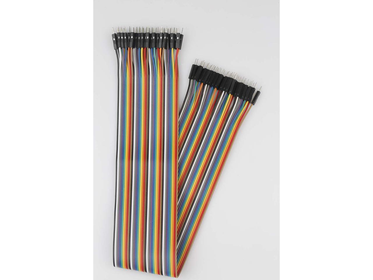 40x  10CM Male To Male Jumper Wire Ribbon Cable Breadboard  HFYYY 