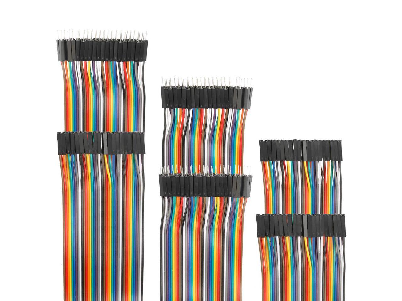 5 x 2.54mm 30cm Dupont Jumper 3-PIN Female to Female wire for Arduino Breadboad 