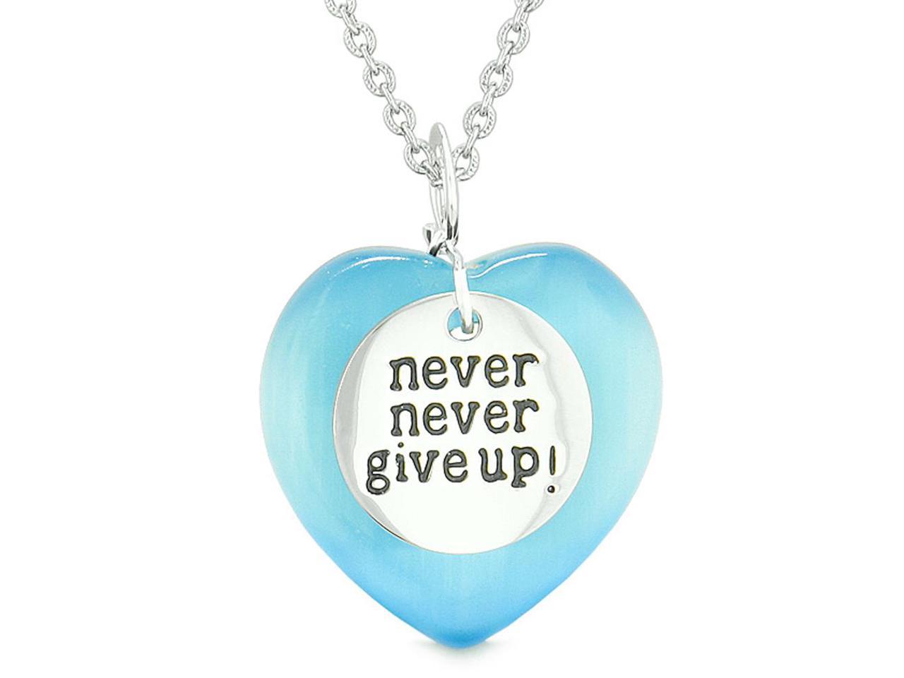 Never Give Up Amulets Love Couples or Best Friends Yin Yang White Quartz Black Agate Tag Necklaces 