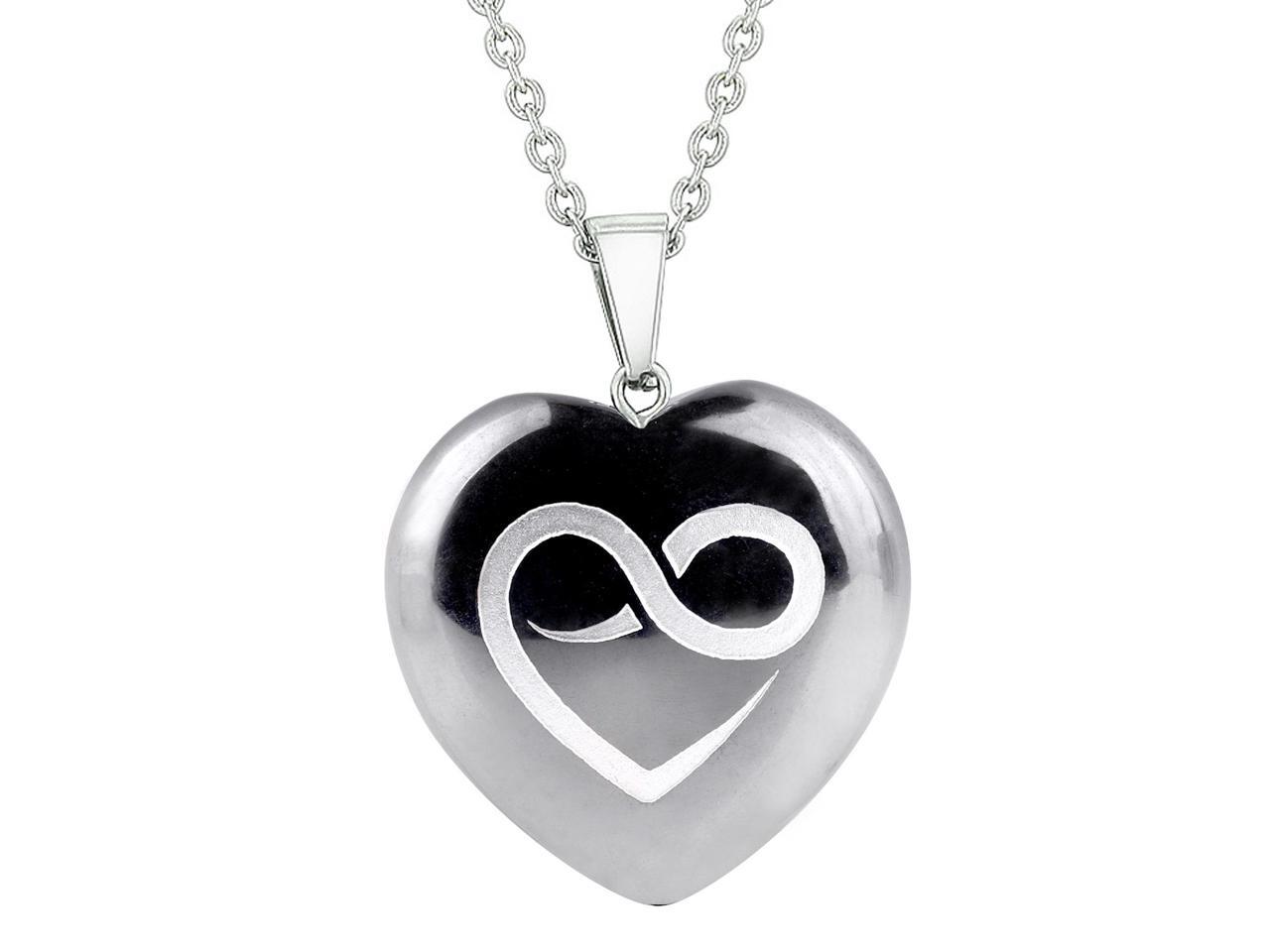 eternity heart necklace