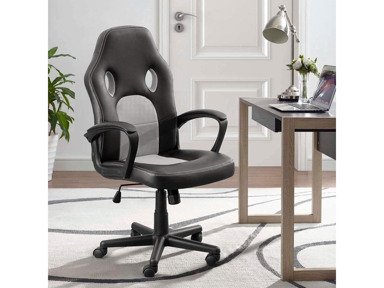 Furmax Office Desk Leather Gaming, High Back Ergonomic Adjustable